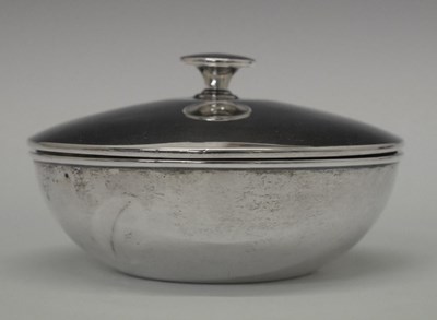 Lot 185 - George VI silver powder bowl
