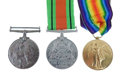 Lot 344 - First World War medal pair and Second World War medal