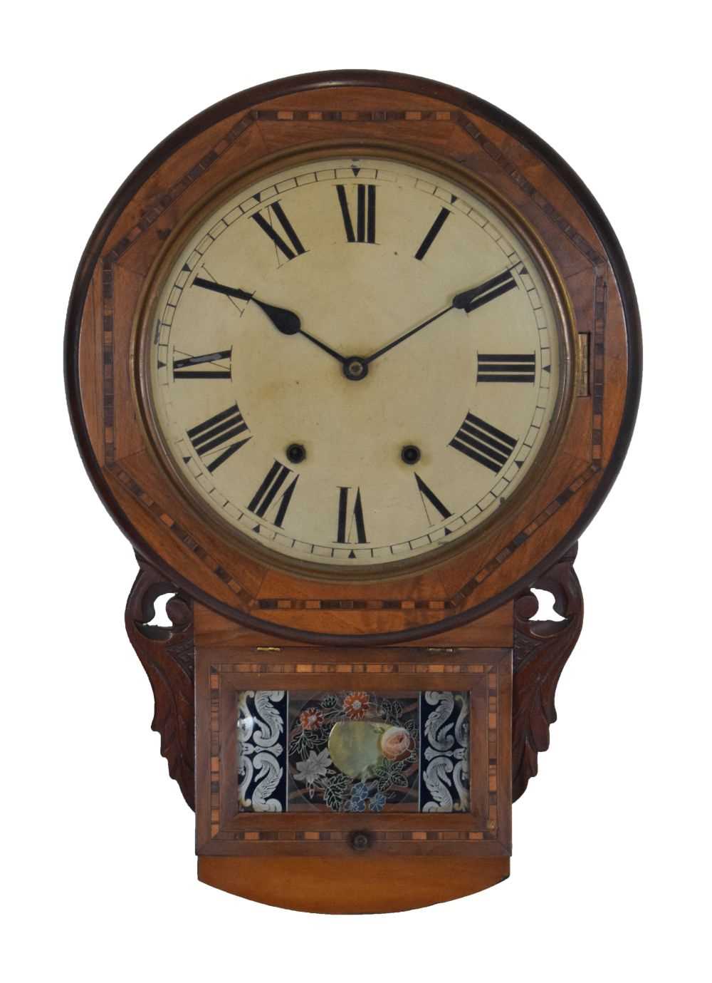 Lot 523 - American wall clock