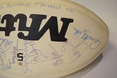 Lot 238 - Signed rugby ball