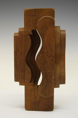 Lot 645 - Brian Willsher (1930-2010) - Carved teak sculpture