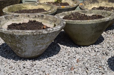 Lot 791 - Five composite stone garden planters