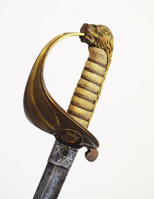 Lot 473 - Royal Naval officer's sword