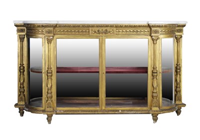 Lot 712 - Late 19th Century giltwood credenza