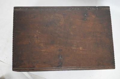 Lot 600 - 18th Century oak Bible box