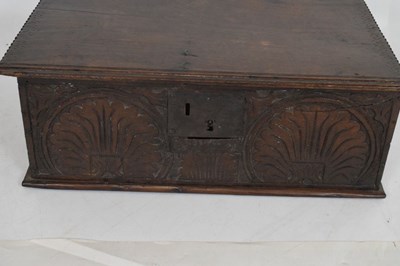 Lot 600 - 18th Century oak Bible box