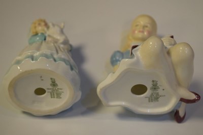 Lot 455 - Royal Doulton - 'The Love Letter' and five children figures