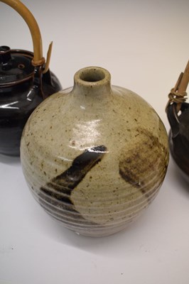 Lot 426 - Ray Finch for Winchcombe Pottery tenmoku teapot, etc.