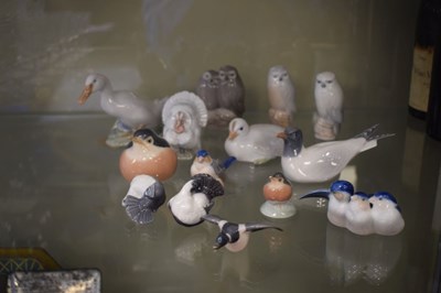 Lot 402 - Royal Copenhagen - Collection of porcelain bird figures