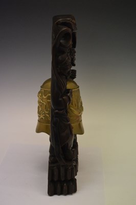 Lot 665 - Chinese temple bell on stand