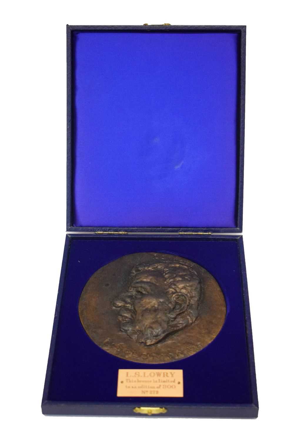 Lot 257 - Leo Solomon, Limited Edition bronze medallion of L. S. Lowry