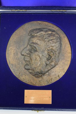 Lot 257 - Leo Solomon, Limited Edition bronze medallion of L. S. Lowry