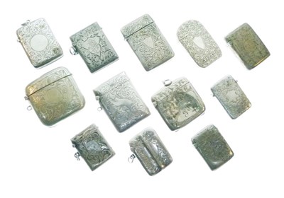 Lot 188 - Quantity of silver vesta cases