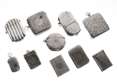 Lot 170 - Quantity of silver vesta cases, etc
