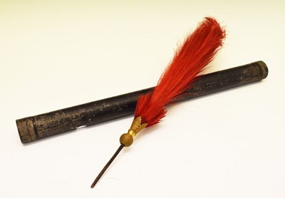 Lot 470 - Red horse hair plume from a cavalry helmet