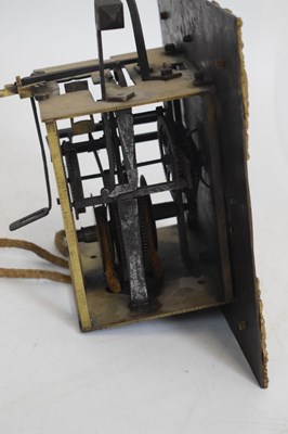 Lot 520 - Early 18th Century brass longcase clock dial and movement