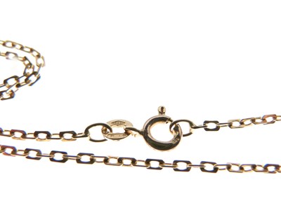 Lot 95 - 21st birthday key pendant and chain