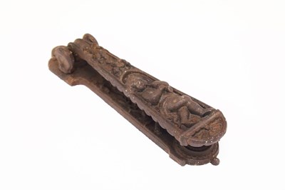 Lot 350 - Victorian cast iron door knocker