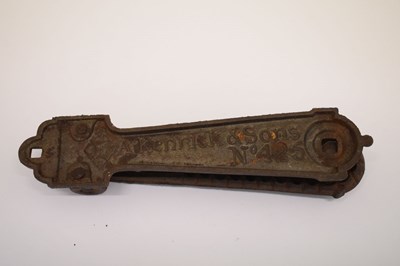 Lot 350 - Victorian cast iron door knocker