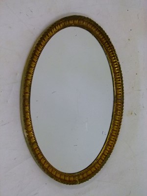 Lot 764 - Oval mirror
