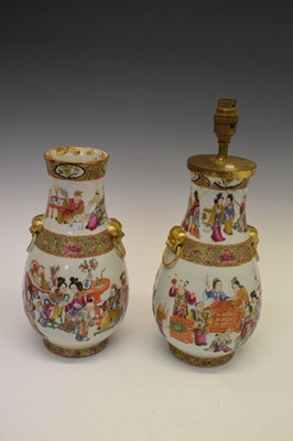 Lot 289 - Pair of 19th Century Chinese Canton Famille Rose vases