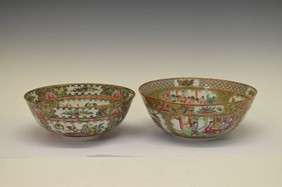 Lot 551 - Two Chinese Famille Rose bowls