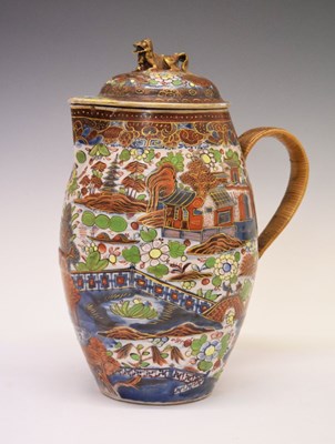 Lot 288 - Early 19th Century Chinese 'Clobbered' jug and cover