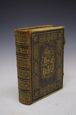 Lot 232 - 20th Century leather bound Bible