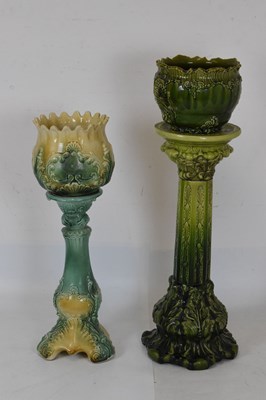 Lot 535 - Two Jardinières and pedestals