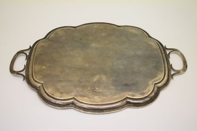 Lot 99 - Late 19th Century Ukrainian (formerly Russian) 895 white metal tray