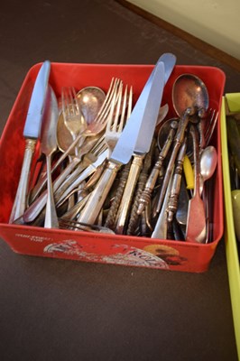 Lot 769 - Quantity of plated cutlery etc