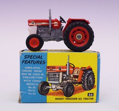 Lot 497 - Corgi Toys - Boxed diecast model 66 'Massey-Ferguson 165 Tractor'