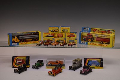 Lot 413 - Mixed quantity of diecast to include; Matchbox, Corgi and Dinky