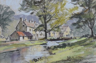 Lot 587 - Aubrey Phillips - Pastel - Upper Slaughter