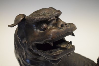 Lot 319 - Bronze Dog of Fo / Temple Lion censer