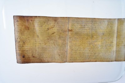 Lot 247 - Judaica: Early vellum Hebrew Megillah scroll