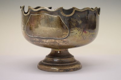 Lot 237 - Edwardian silver presentation rose bowl