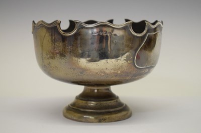 Lot 237 - Edwardian silver presentation rose bowl