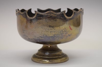 Lot 237 - Edwardian silver presentation rose bowl