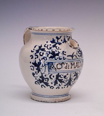 Lot 352 - Faience wet drug jar