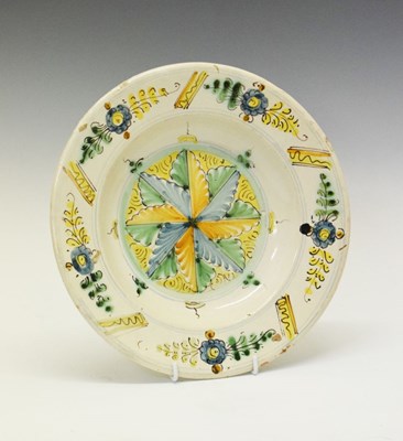 Lot 349 - Faience dish, probably Spanish