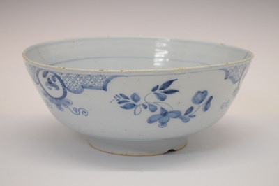 Lot 491 - Large 18th Century Delft bowl (a/f)