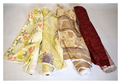 Lot 513 - Four rolls of curtain fabric