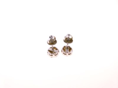 Lot 28 - Pair of seven stone diamond cluster earstuds
