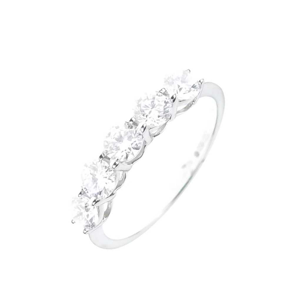 Lot 10 - Five-stone diamond ring