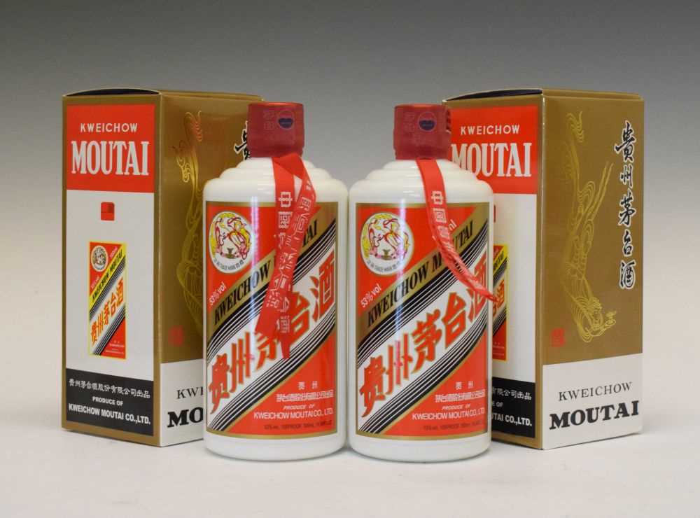 Lot 451 - Two 500ml bottles of Kweichow Moutai, 2018