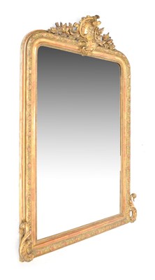 Lot 498 - Early 20th Century giltwood console mirror