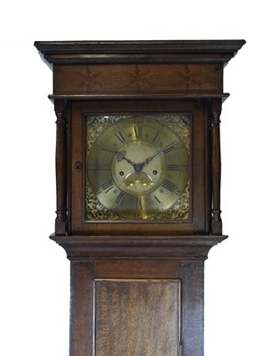 Lot 616 - Mid 18th Century oak-cased 8-day longcase clock, Thomas Mawkes, Chesterfield