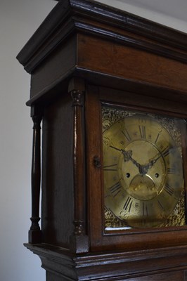 Lot 616 - Mid 18th Century oak-cased 8-day longcase clock, Thomas Mawkes, Chesterfield