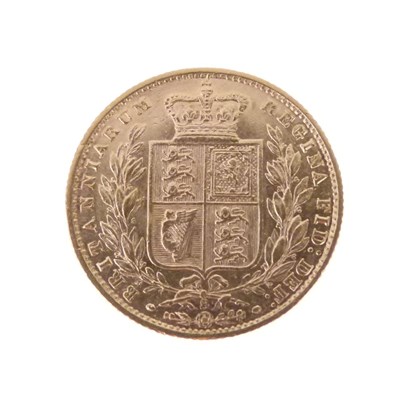 Lot 149 - Queen Victoria gold sovereign, 1877